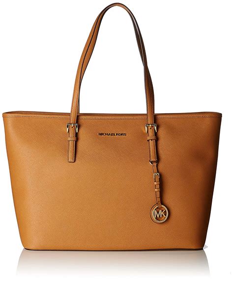 Michael Kors Jet Set Medium Travel Saffiano Leather Tote 